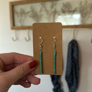 Faux turqoise earringsgs